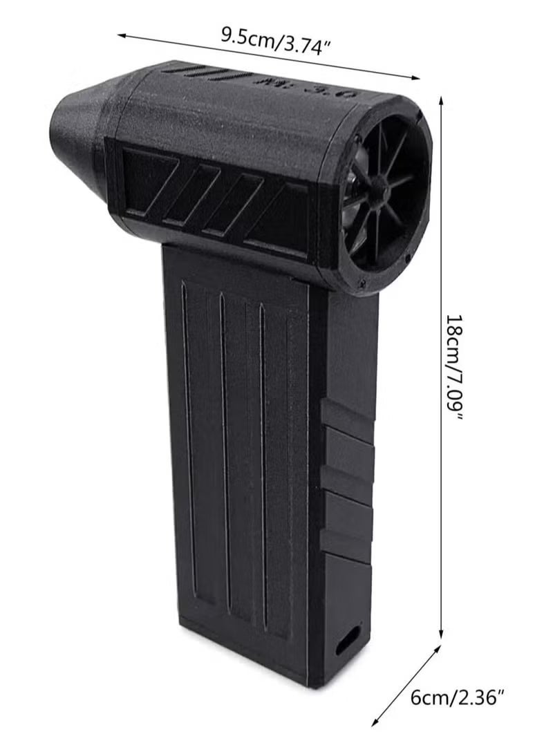 BLUMENIT Electric Air Blower Gun & Small Hand Fan with Turbo Blades | Super Power Air Duster, 130,000 RPM Wind Speed, 52m/s | Portable Mini Jet Fan for Cleaning, Drying, and Cooling - Image 4